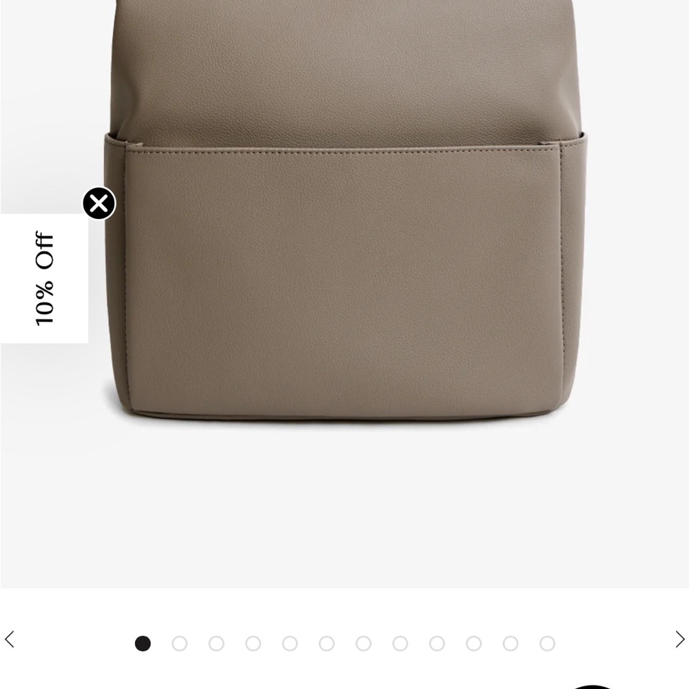 Mina Baie diaper Bag in Tan, full size